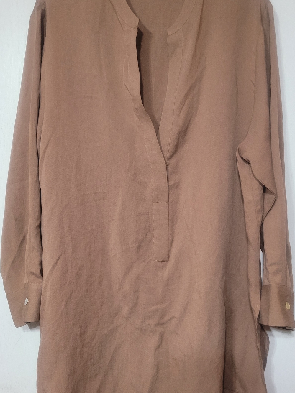 Zara Tunic Top in Camel Brown